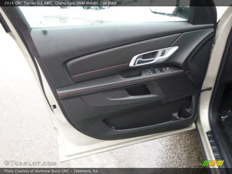 Champagne Silver Metallic / Jet Black 2014 GMC Terrain SLE AWD