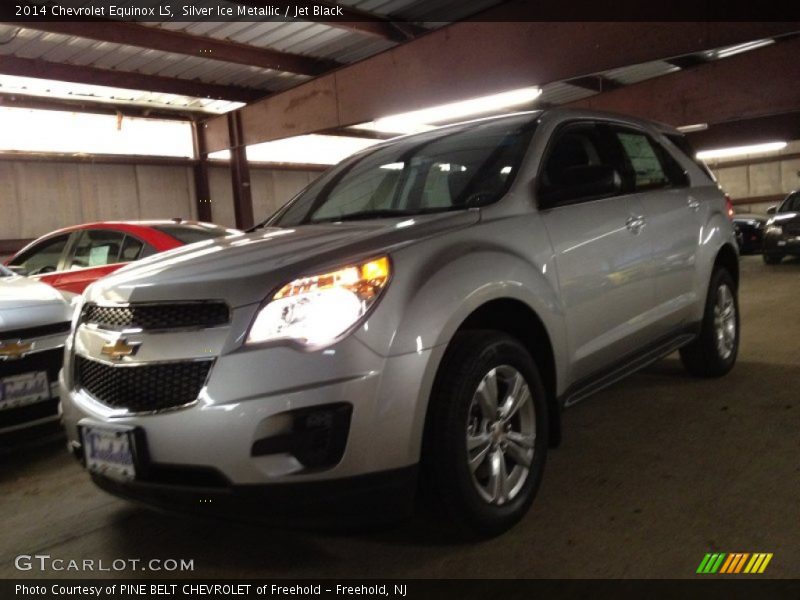 Silver Ice Metallic / Jet Black 2014 Chevrolet Equinox LS