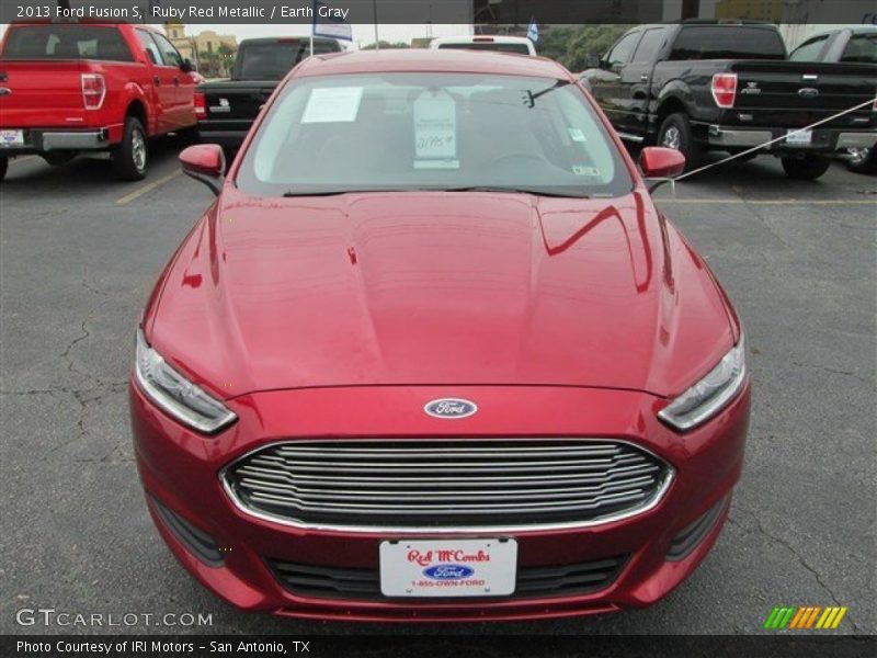 Ruby Red Metallic / Earth Gray 2013 Ford Fusion S