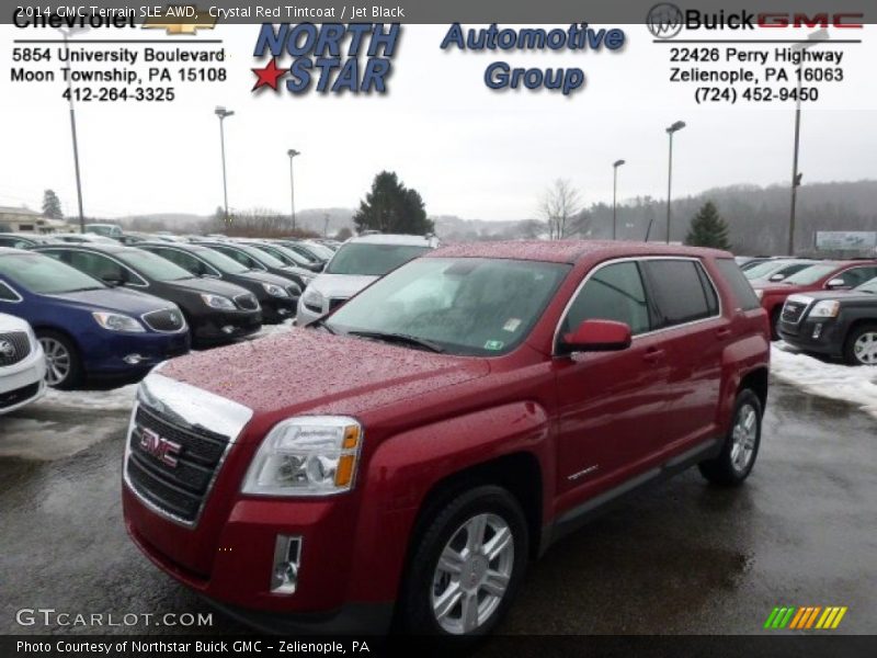 Crystal Red Tintcoat / Jet Black 2014 GMC Terrain SLE AWD