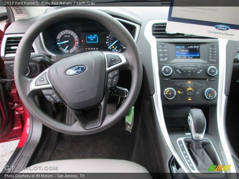 Ruby Red Metallic / Earth Gray 2013 Ford Fusion S