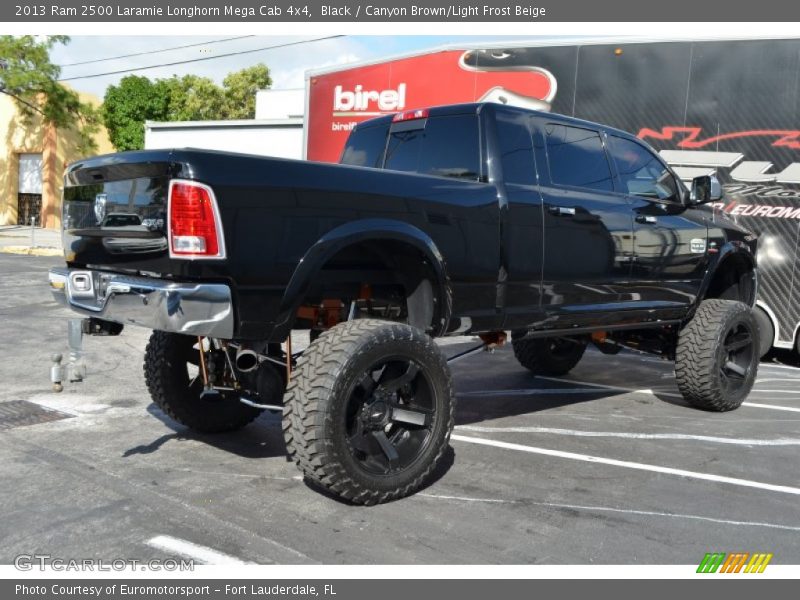 Black / Canyon Brown/Light Frost Beige 2013 Ram 2500 Laramie Longhorn Mega Cab 4x4