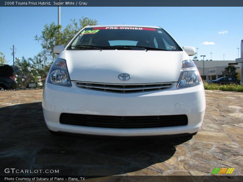 Super White / Gray 2008 Toyota Prius Hybrid