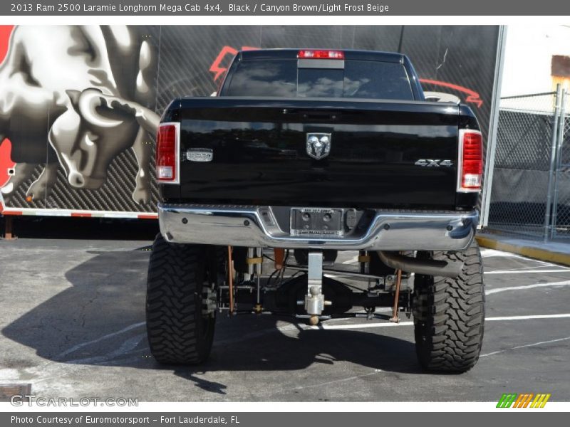 Black / Canyon Brown/Light Frost Beige 2013 Ram 2500 Laramie Longhorn Mega Cab 4x4