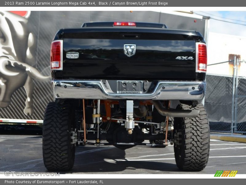 Black / Canyon Brown/Light Frost Beige 2013 Ram 2500 Laramie Longhorn Mega Cab 4x4