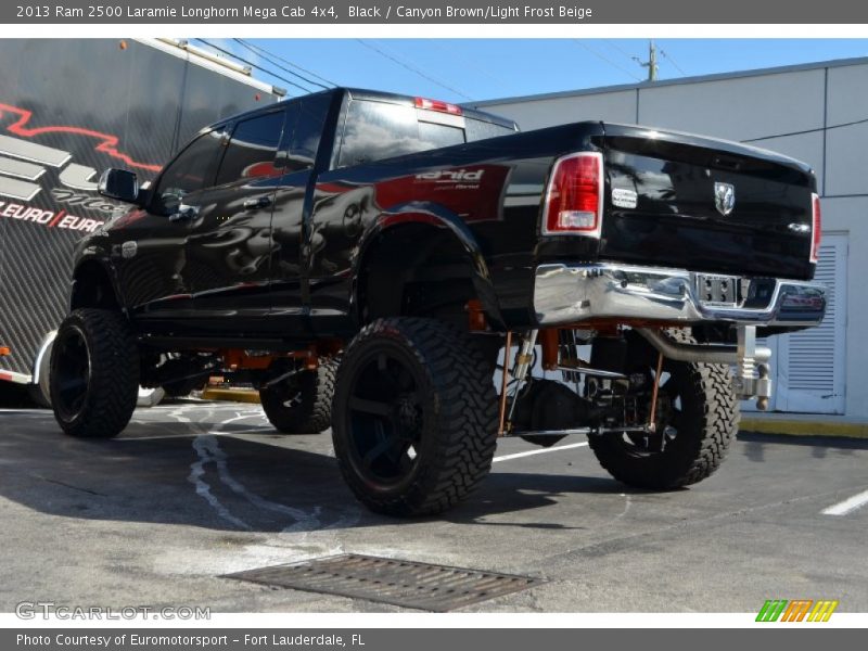 Black / Canyon Brown/Light Frost Beige 2013 Ram 2500 Laramie Longhorn Mega Cab 4x4