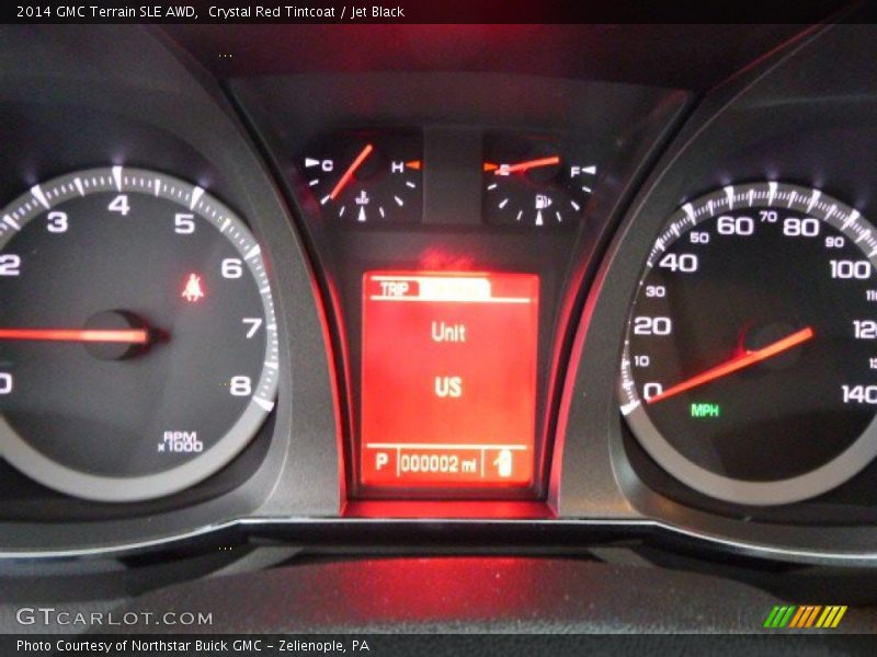 Crystal Red Tintcoat / Jet Black 2014 GMC Terrain SLE AWD