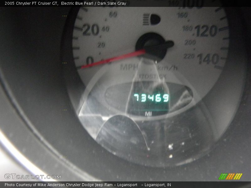 Electric Blue Pearl / Dark Slate Gray 2005 Chrysler PT Cruiser GT