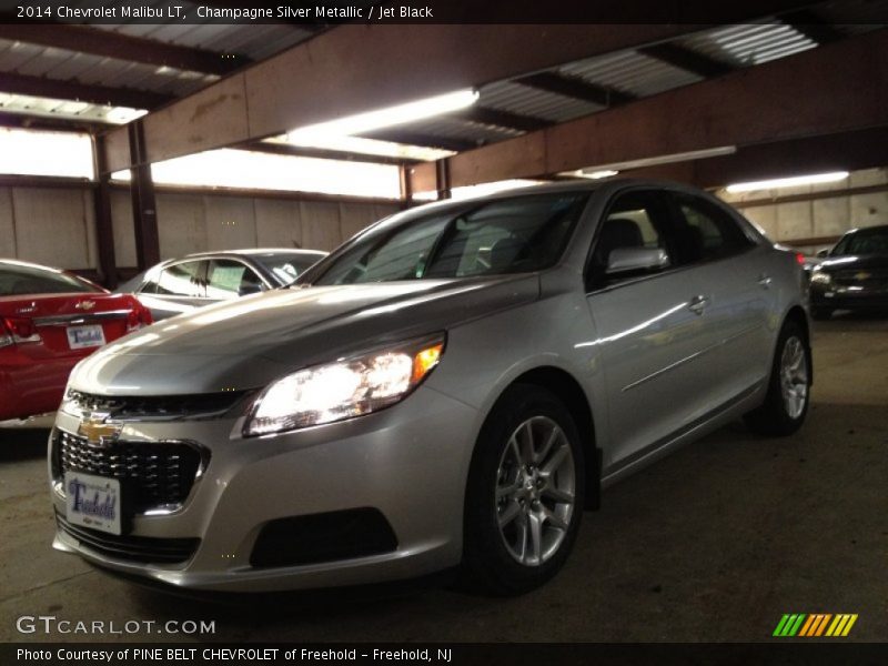 Champagne Silver Metallic / Jet Black 2014 Chevrolet Malibu LT