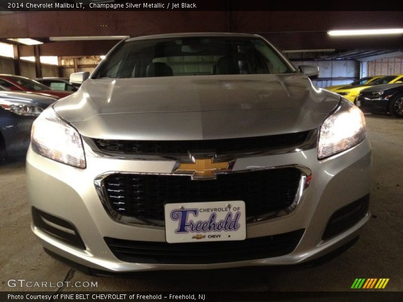 Champagne Silver Metallic / Jet Black 2014 Chevrolet Malibu LT