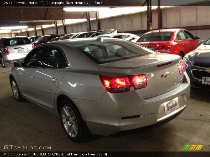 Champagne Silver Metallic / Jet Black 2014 Chevrolet Malibu LT