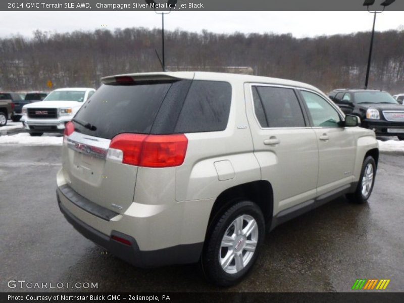 Champagne Silver Metallic / Jet Black 2014 GMC Terrain SLE AWD