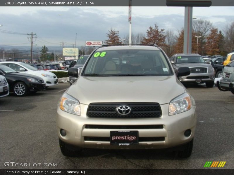 Savannah Metallic / Taupe 2008 Toyota RAV4 4WD