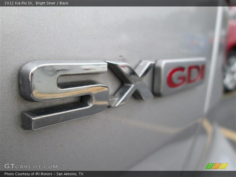 Bright Silver / Black 2012 Kia Rio SX