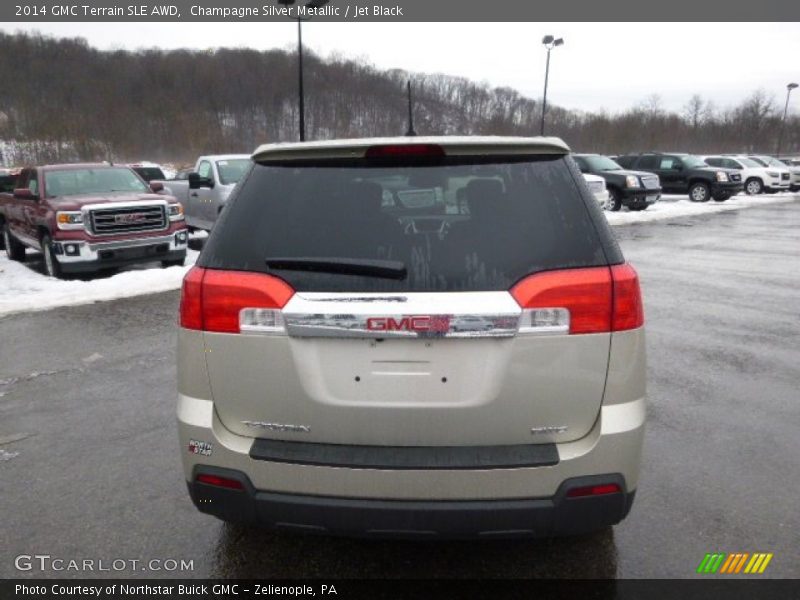 Champagne Silver Metallic / Jet Black 2014 GMC Terrain SLE AWD