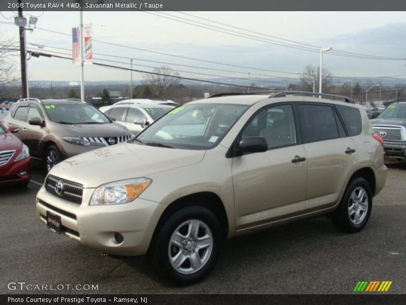 Savannah Metallic / Taupe 2008 Toyota RAV4 4WD