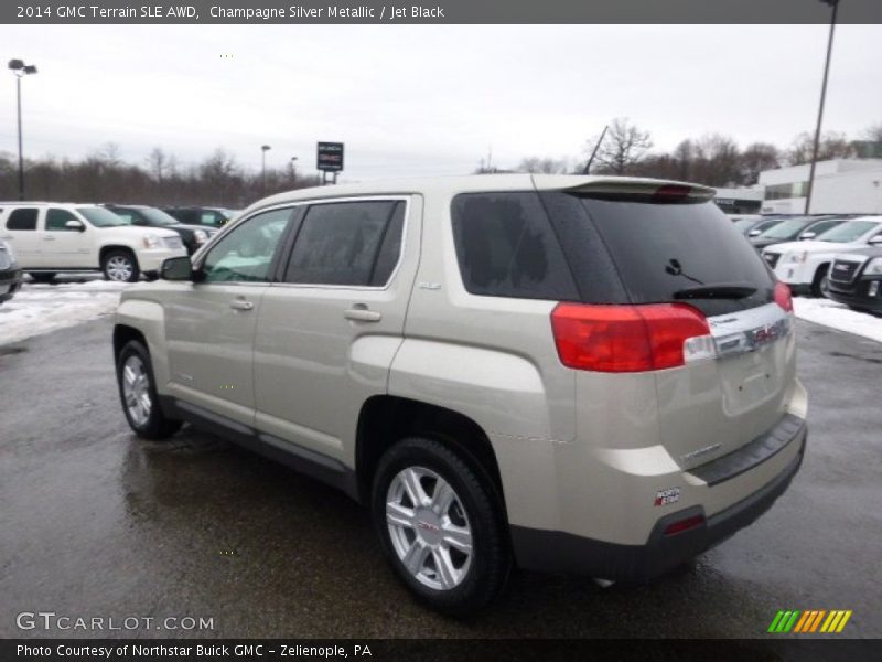 Champagne Silver Metallic / Jet Black 2014 GMC Terrain SLE AWD