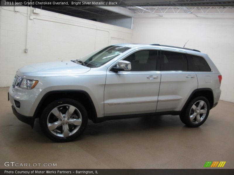 Bright Silver Metallic / Black 2011 Jeep Grand Cherokee Overland