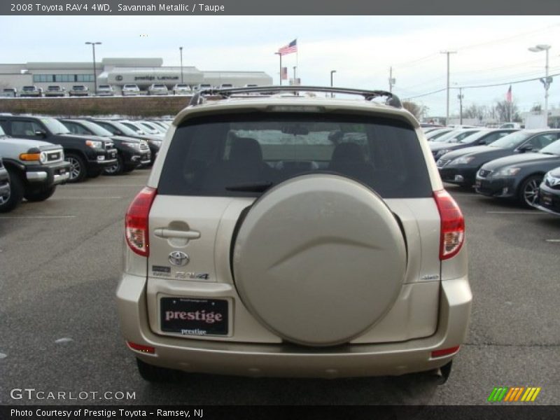 Savannah Metallic / Taupe 2008 Toyota RAV4 4WD