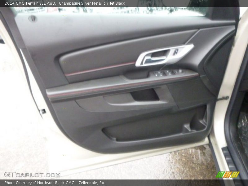 Champagne Silver Metallic / Jet Black 2014 GMC Terrain SLE AWD
