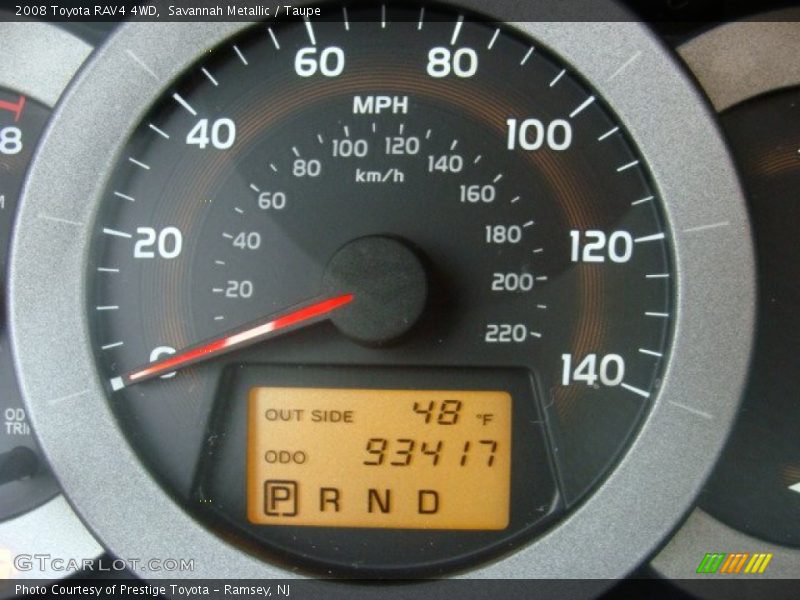 Savannah Metallic / Taupe 2008 Toyota RAV4 4WD