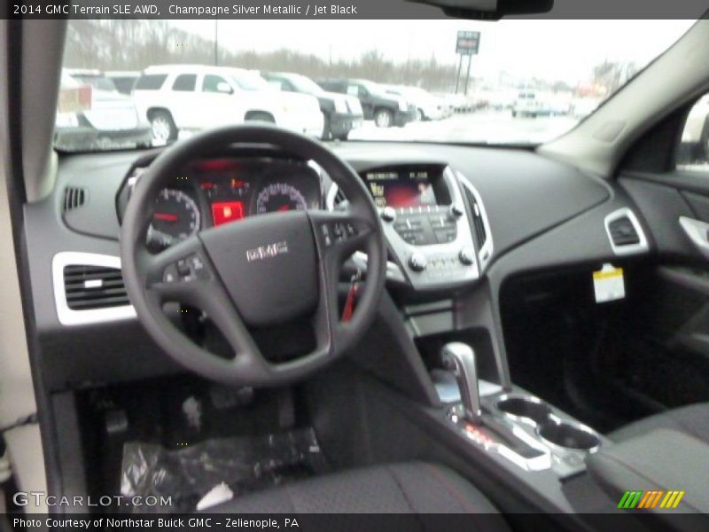 Champagne Silver Metallic / Jet Black 2014 GMC Terrain SLE AWD