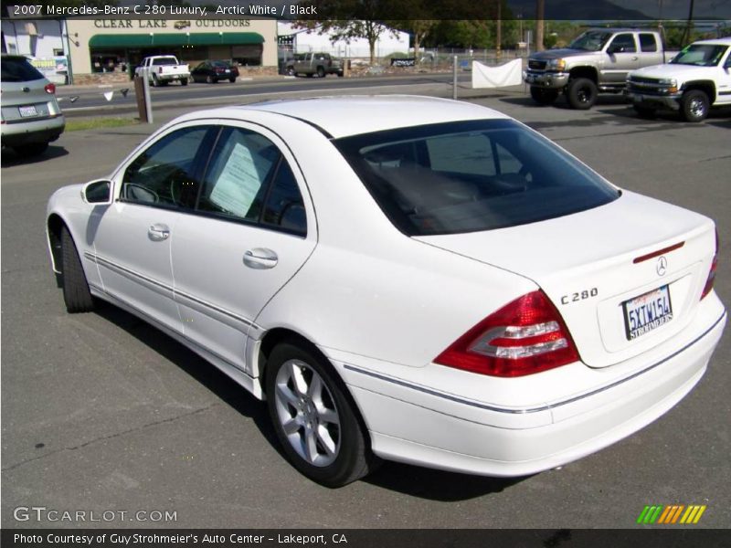 Arctic White / Black 2007 Mercedes-Benz C 280 Luxury