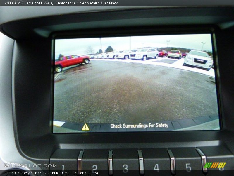 Champagne Silver Metallic / Jet Black 2014 GMC Terrain SLE AWD