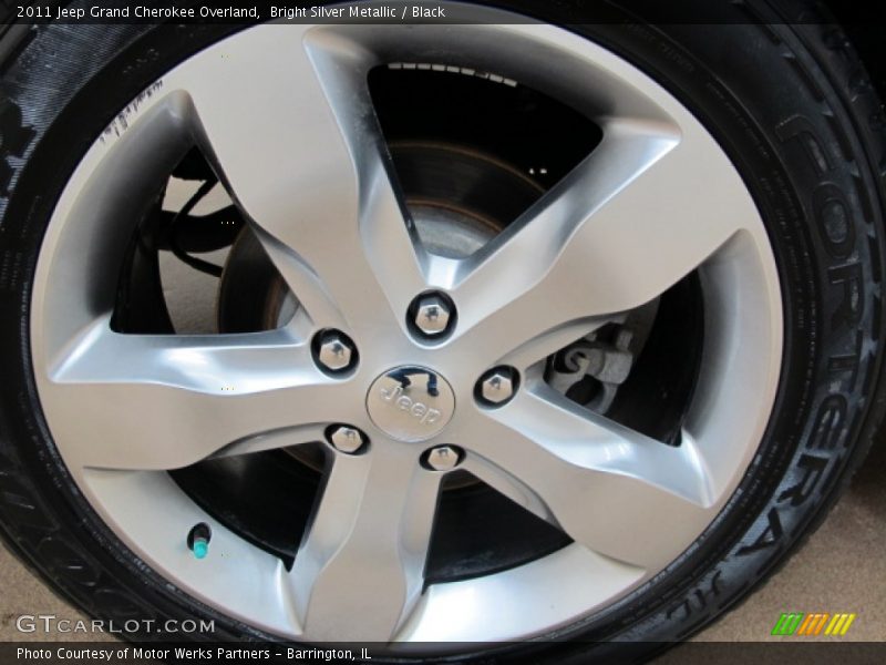 Bright Silver Metallic / Black 2011 Jeep Grand Cherokee Overland