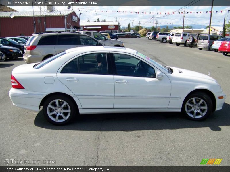 Arctic White / Black 2007 Mercedes-Benz C 280 Luxury