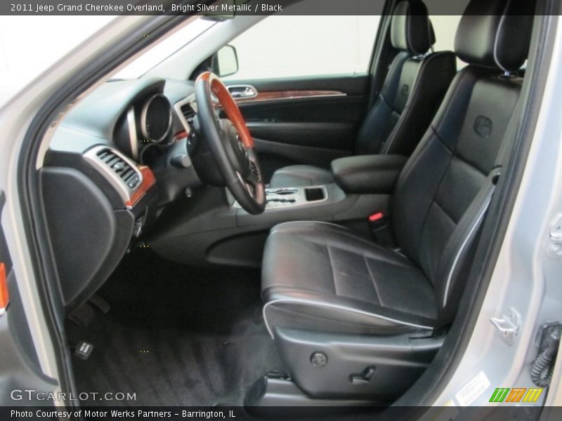 Bright Silver Metallic / Black 2011 Jeep Grand Cherokee Overland