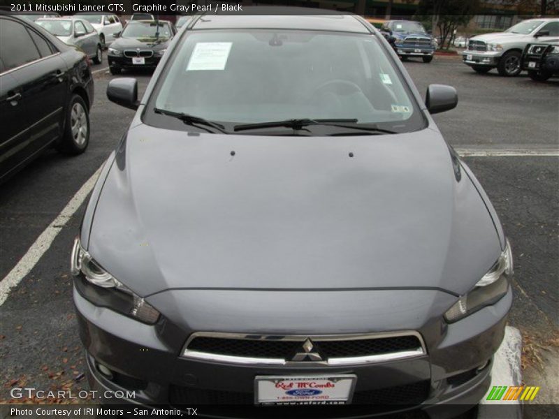 Graphite Gray Pearl / Black 2011 Mitsubishi Lancer GTS