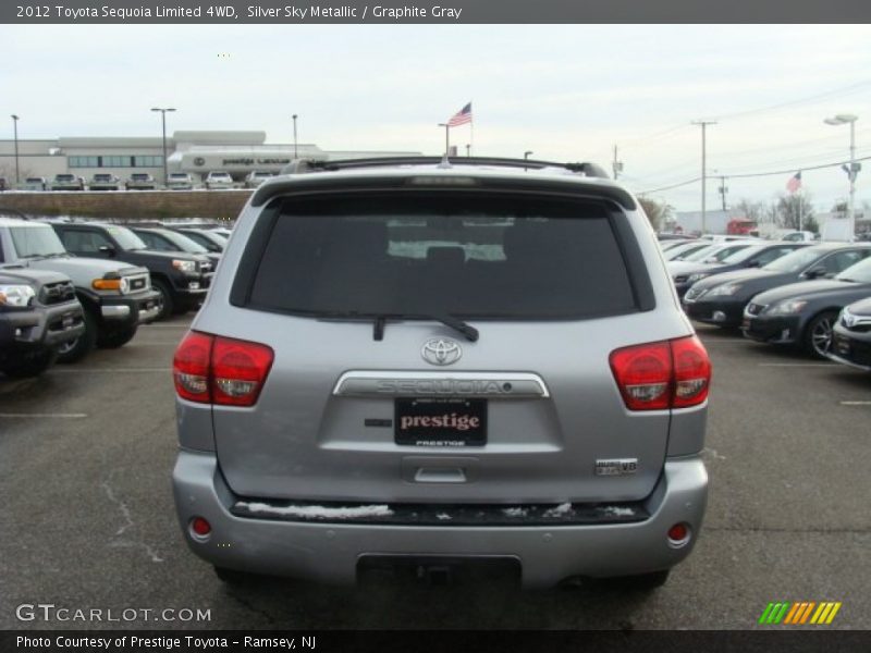 Silver Sky Metallic / Graphite Gray 2012 Toyota Sequoia Limited 4WD