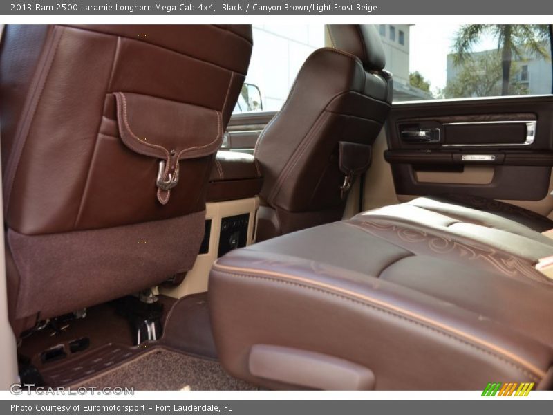 Black / Canyon Brown/Light Frost Beige 2013 Ram 2500 Laramie Longhorn Mega Cab 4x4