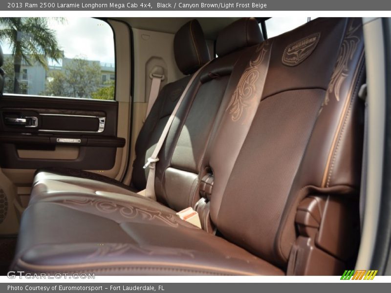 Black / Canyon Brown/Light Frost Beige 2013 Ram 2500 Laramie Longhorn Mega Cab 4x4