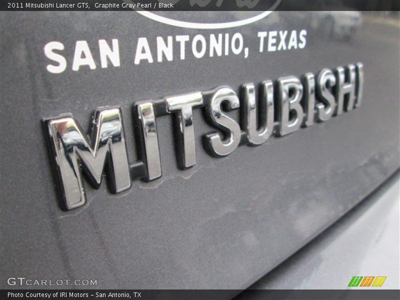Graphite Gray Pearl / Black 2011 Mitsubishi Lancer GTS