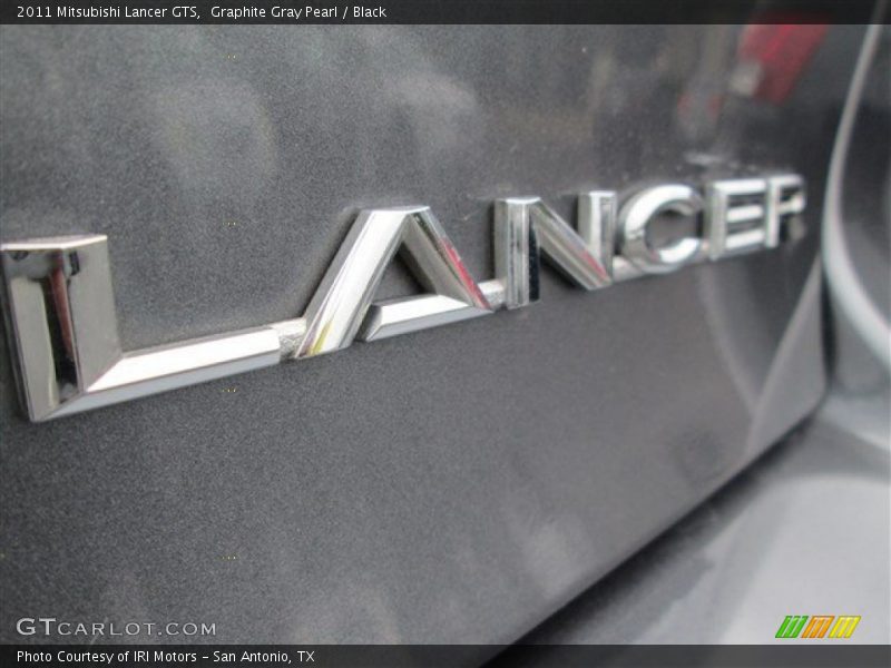 Graphite Gray Pearl / Black 2011 Mitsubishi Lancer GTS
