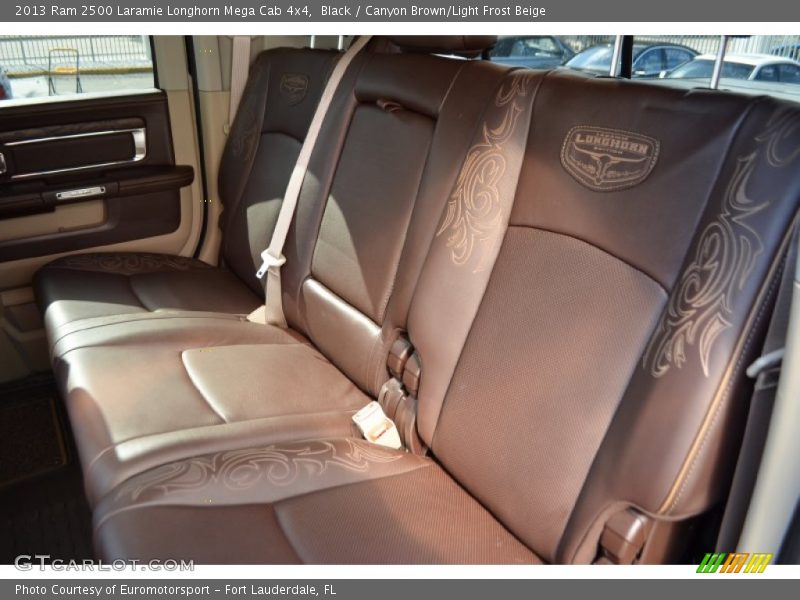 Black / Canyon Brown/Light Frost Beige 2013 Ram 2500 Laramie Longhorn Mega Cab 4x4