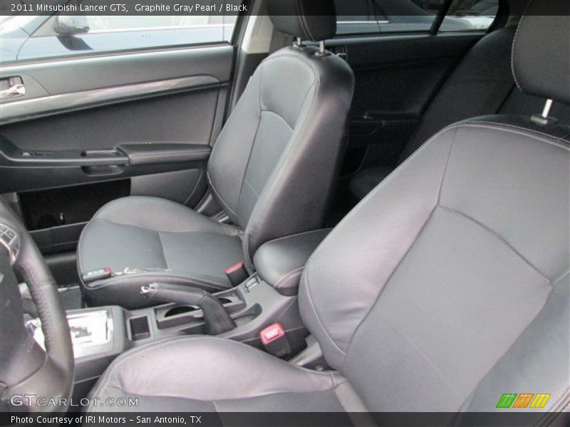 Graphite Gray Pearl / Black 2011 Mitsubishi Lancer GTS