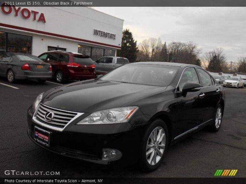 Obsidian Black / Parchment 2011 Lexus ES 350