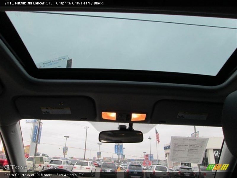 Graphite Gray Pearl / Black 2011 Mitsubishi Lancer GTS