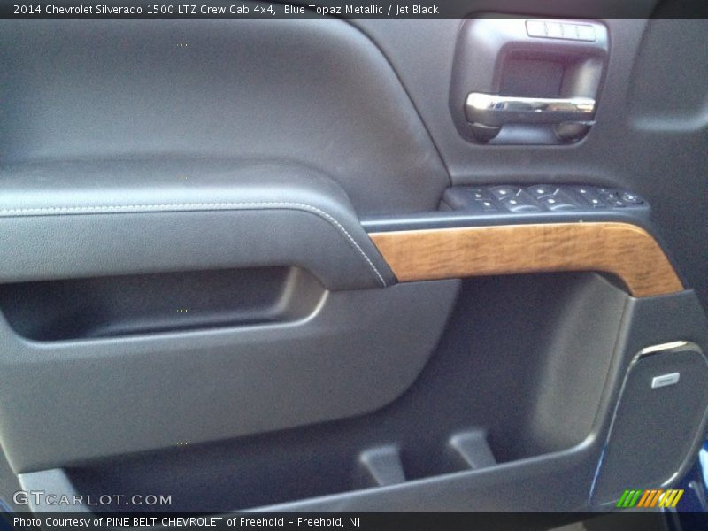 Blue Topaz Metallic / Jet Black 2014 Chevrolet Silverado 1500 LTZ Crew Cab 4x4