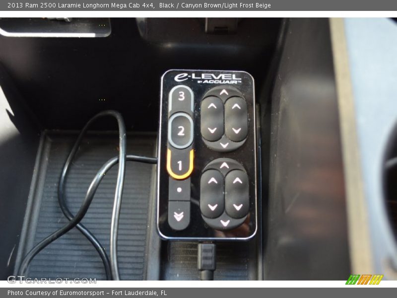 Black / Canyon Brown/Light Frost Beige 2013 Ram 2500 Laramie Longhorn Mega Cab 4x4