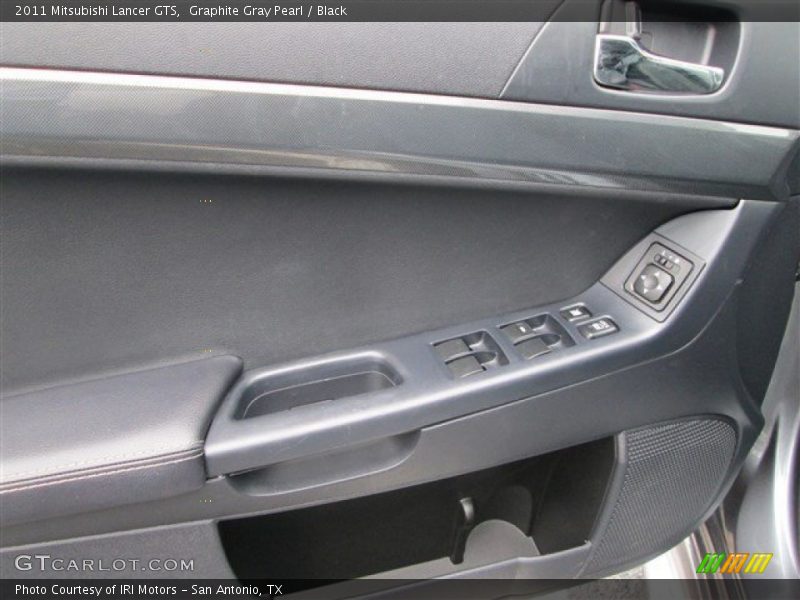 Graphite Gray Pearl / Black 2011 Mitsubishi Lancer GTS