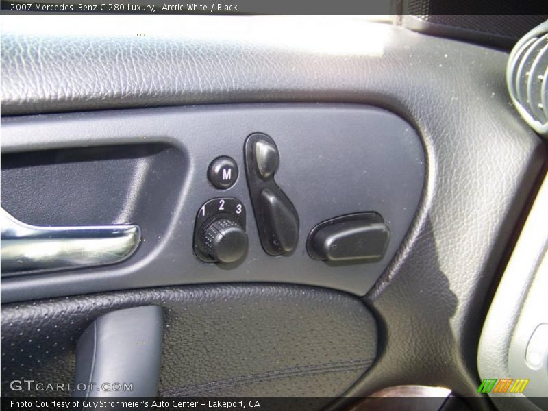 Arctic White / Black 2007 Mercedes-Benz C 280 Luxury