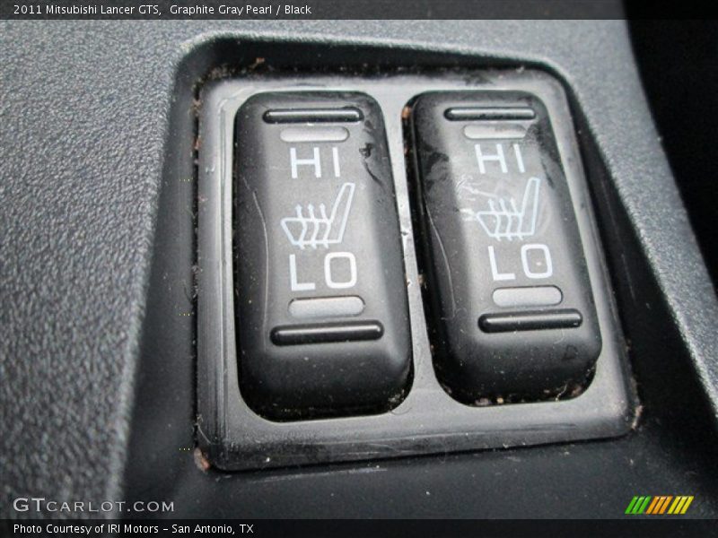 Graphite Gray Pearl / Black 2011 Mitsubishi Lancer GTS