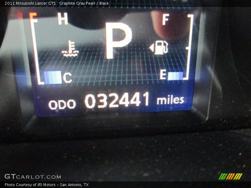 Graphite Gray Pearl / Black 2011 Mitsubishi Lancer GTS
