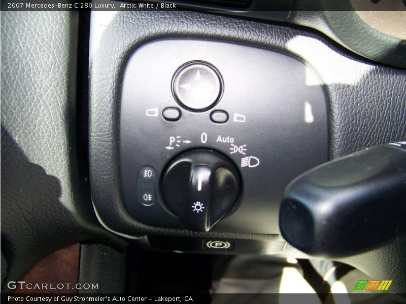 Arctic White / Black 2007 Mercedes-Benz C 280 Luxury