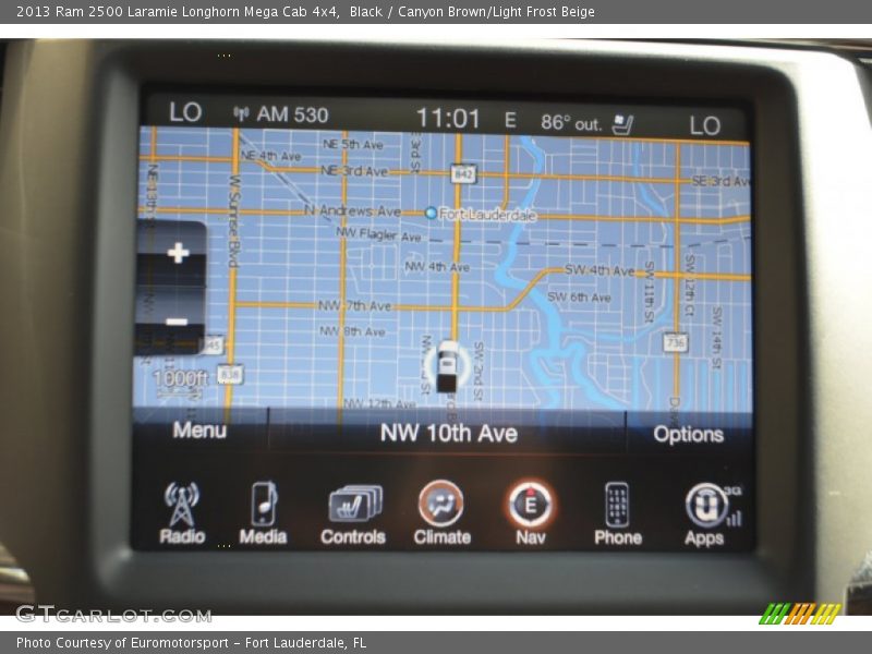 Navigation of 2013 2500 Laramie Longhorn Mega Cab 4x4