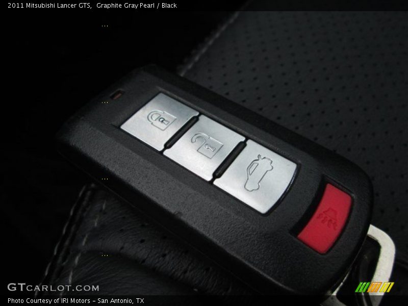 Graphite Gray Pearl / Black 2011 Mitsubishi Lancer GTS